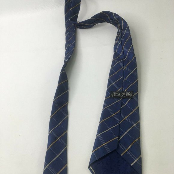 PINK Necktie Mens One Size Pointed 100% Pure Silk - Picture 3 of 6